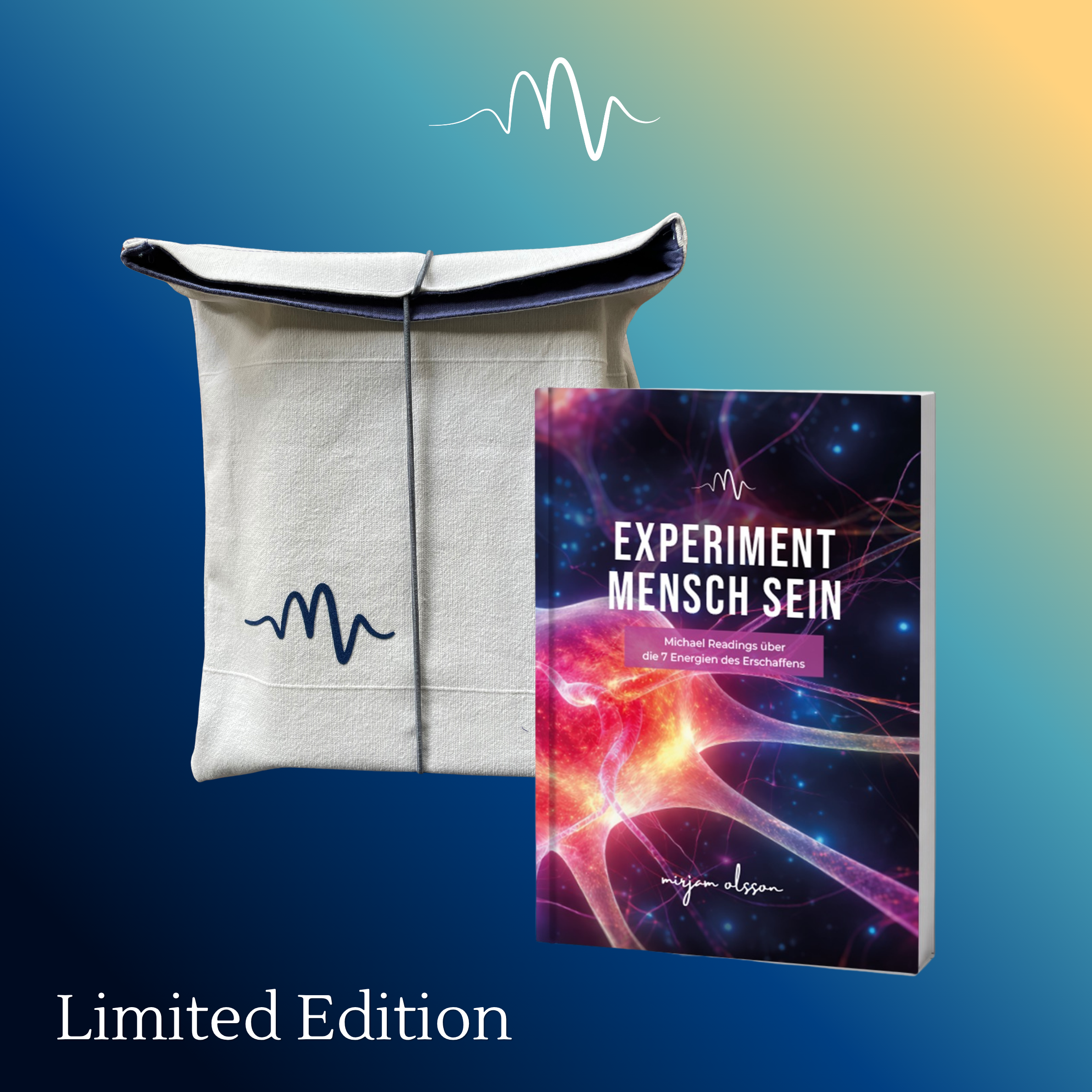 LIMITED EDITION – Tasche & Buch: EXPERIMENT MENSCH SEIN, Michael Readings über die 7 Energien des Erschaffens