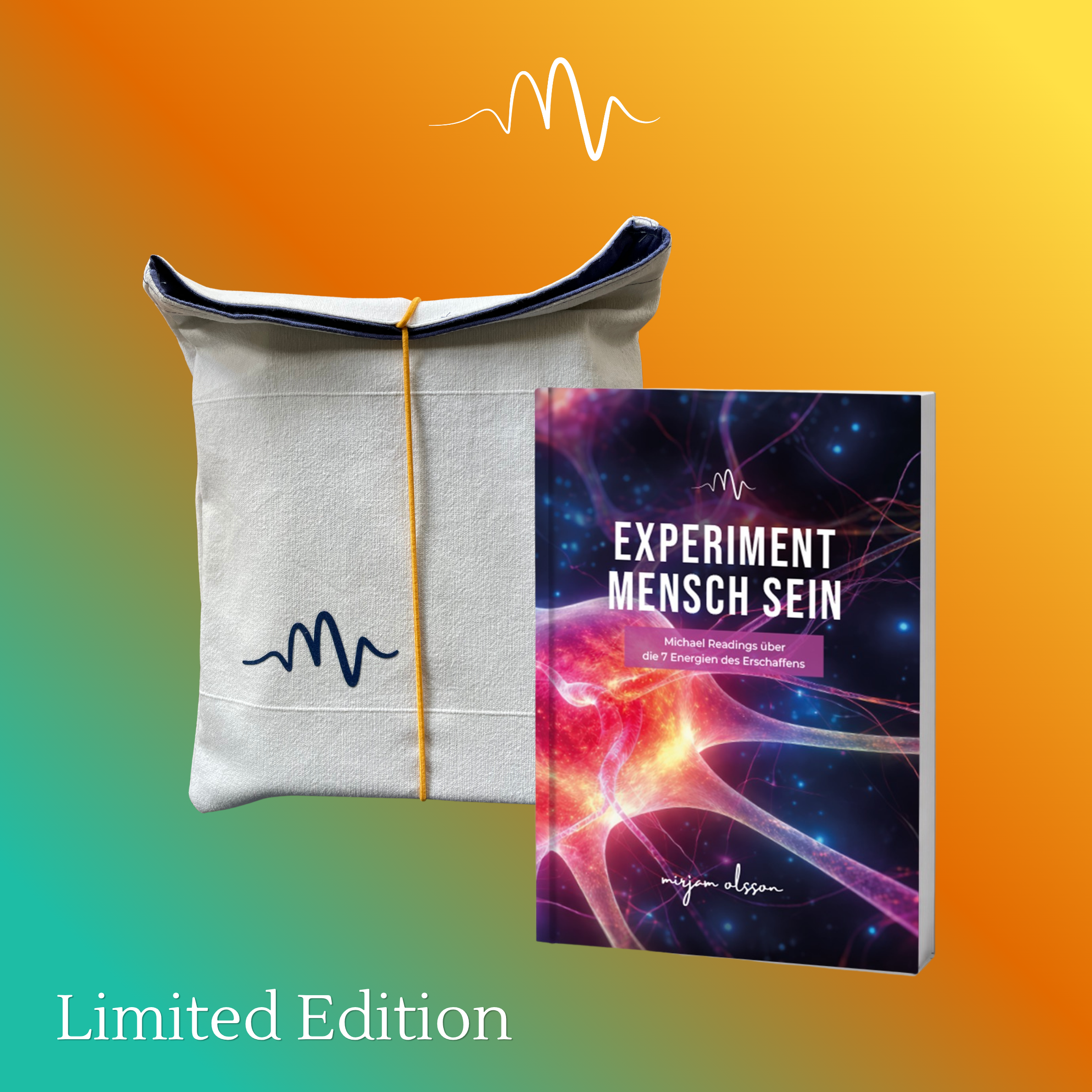 LIMITED EDITION – Tasche & Buch: EXPERIMENT MENSCH SEIN, Michael Readings über die 7 Energien des Erschaffens